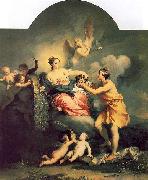 Jacopo Amigoni Juno Receives the Head of Argus oil painting reproduction